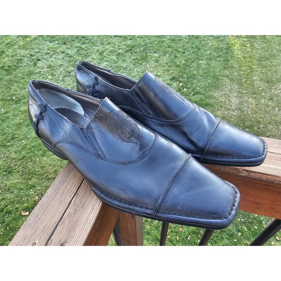 Lounge by Mark Nason Shoes Mens Size 13 Leather Western Slip On Dress Loafers - Picture 1 of 10